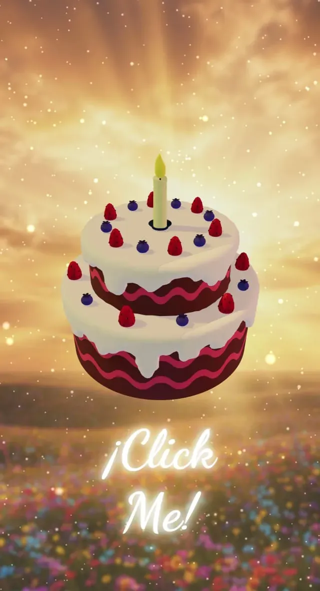 Vista previa del código Código de🎈✨Pastel de Cumpleaños 3D🎉🥳