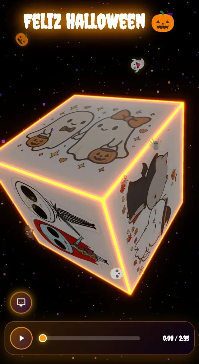 Vista previa del código Código👻Halloween Cube🖤🕸️
