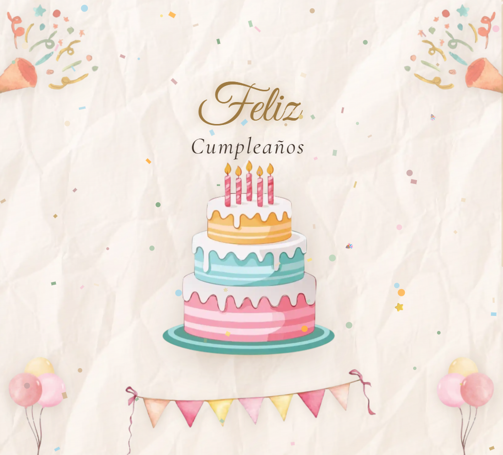 Vista previa del código Feliz Cumpleaños Personalizado🎈🎊