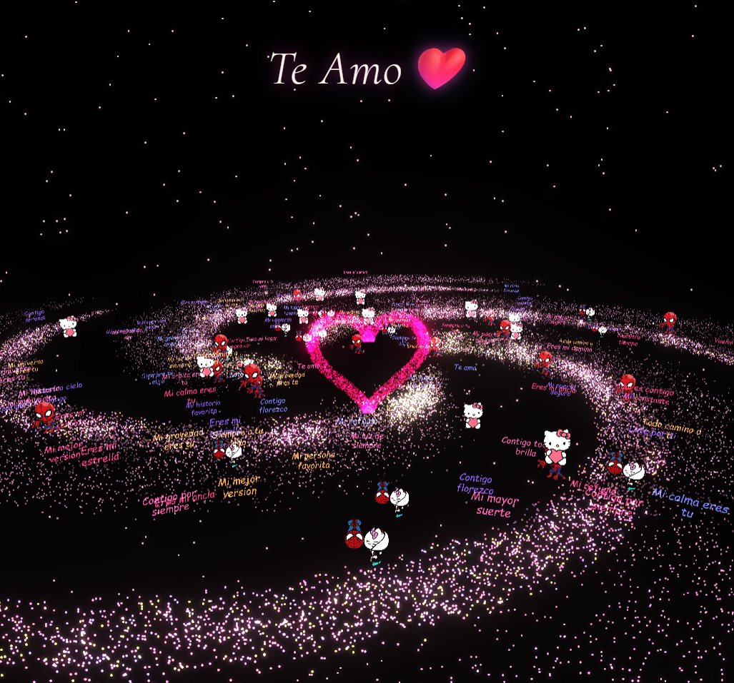Vista previa del código 💕🌌Galaxia de Corazón Simple